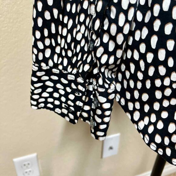 J crew brown shirt Button-up stretch cotton poplin shirt in signature fit size M - Picture 11 of 15